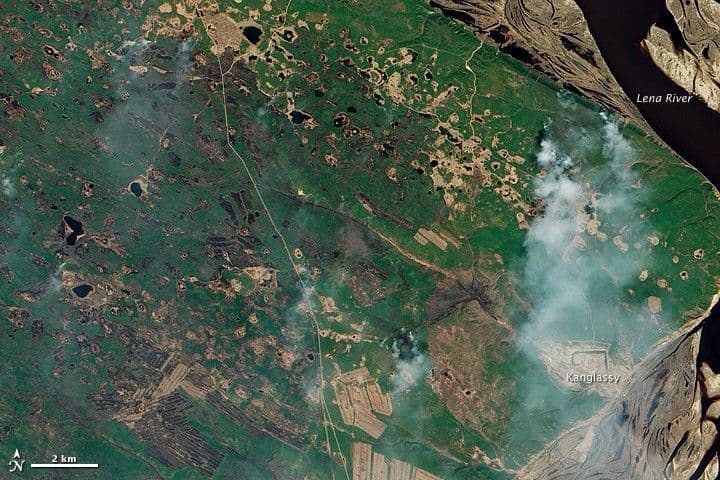 Fires near Yakutsk, Russia