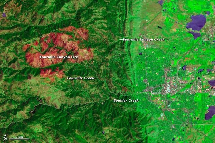 Burn Scar from Fourmile Canyon Fire
