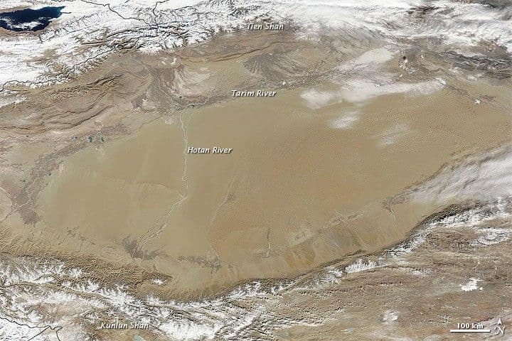 Winter and Summer in the Tarim Basin