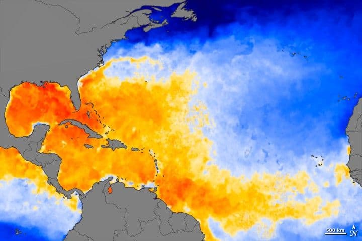 Atlantic Heat Source for Hurricane Irene