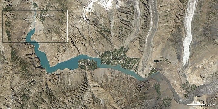 Hunza Valley Landslide Lake