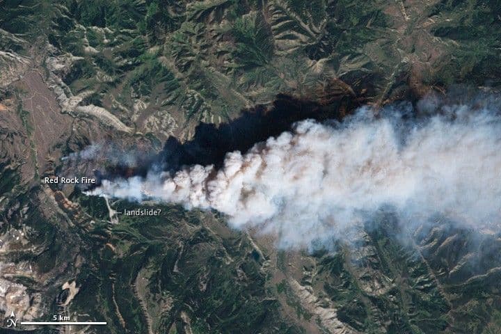Red Rock Fire, Wyoming