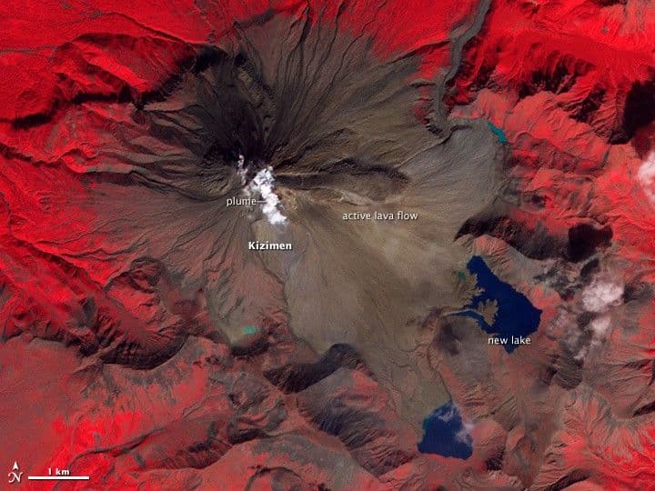 Lava Flow on Kizimen Volcano