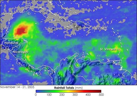 Tropical Storm Gamma Floods Central America