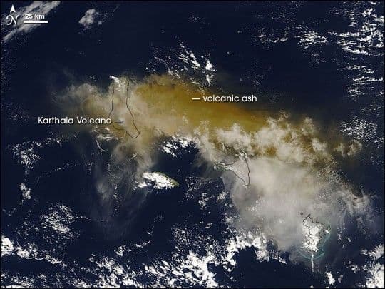 Karthala Volcano Erupts