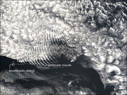 Wave Clouds Near Amsterdam Island