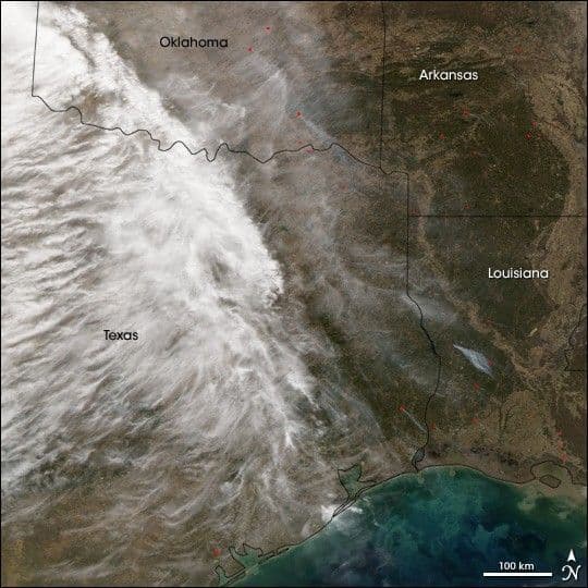 Fires in the Southern U.S.A.