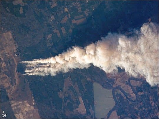 Forest Fire, Ouachita National Wildlife Refuge, LA