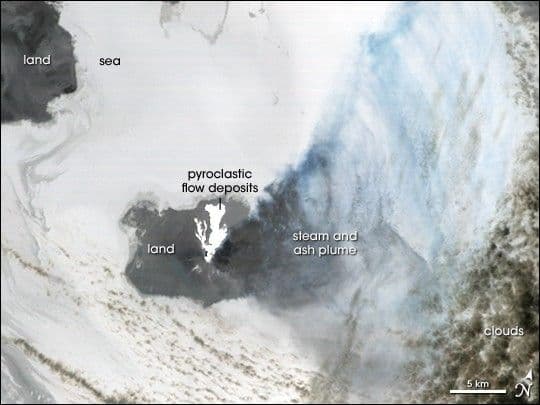 Eruption on Augustine Island