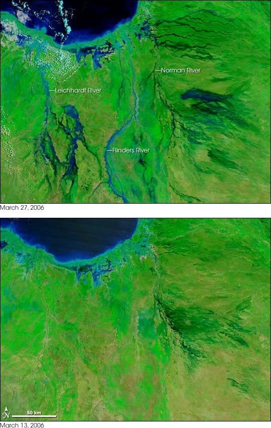 Flooding after Tropical Cyclone Larry