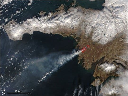 Unusual Wildfire in Iceland