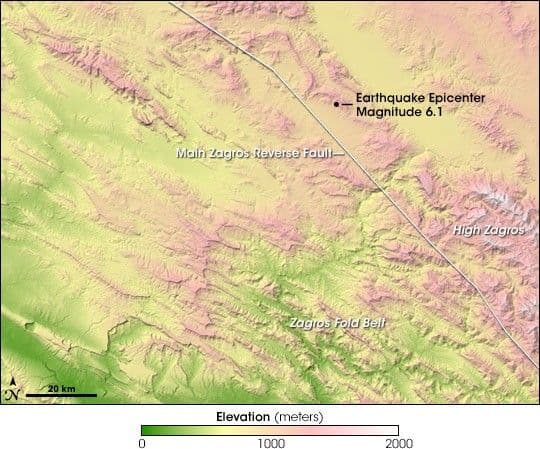 Magnitude 6.1 Earthquake, Silakhor, Iran