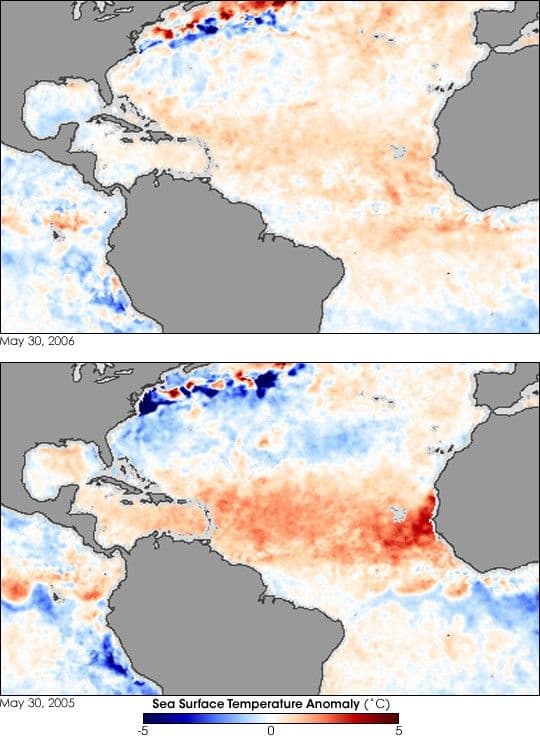 Initial Conditions for the 2006 Atlantic Hurricane Season