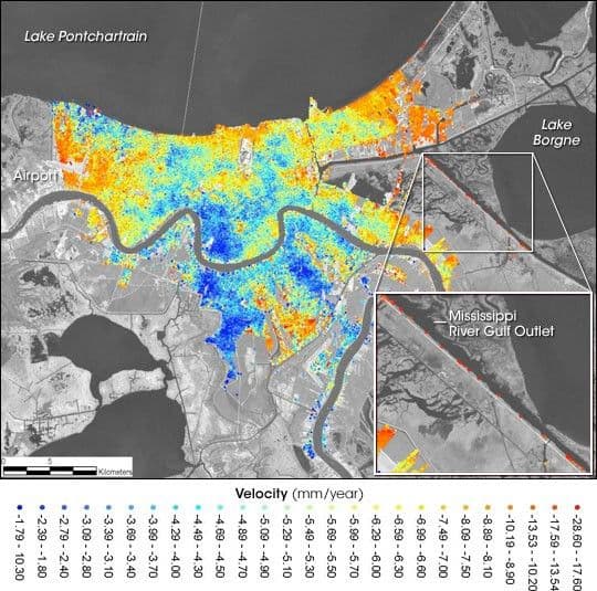 Subsidence in New Orleans