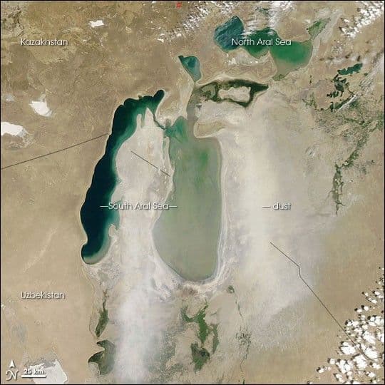 Dust Storm over the Aral Sea