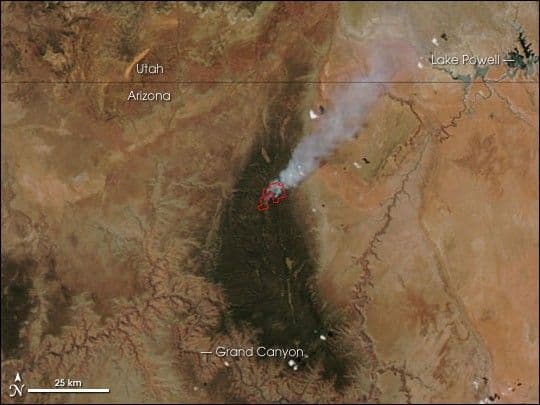 Warm Fire in Northern Arizona