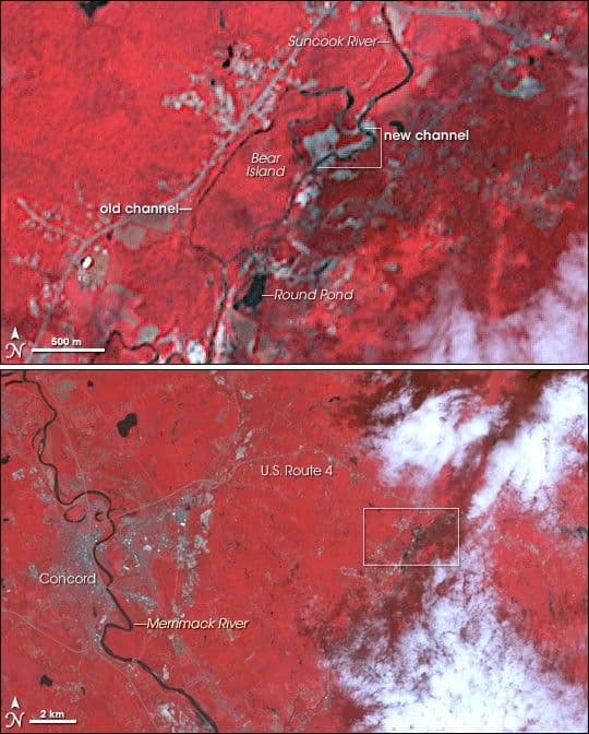 Suncook River Shifts Course