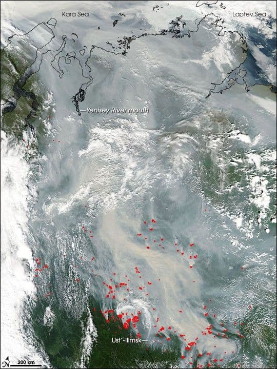 Fires Across the Central Siberian Plateau