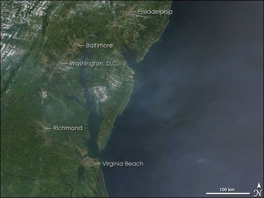 Haze over the Eastern United States