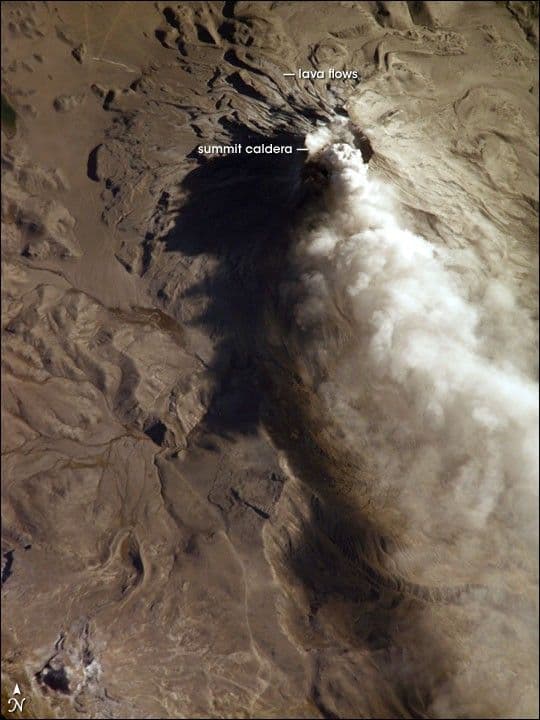 Ash Cloud from Mount Ubinas, Peru
