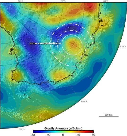 Mass Concentration in Antarctica
