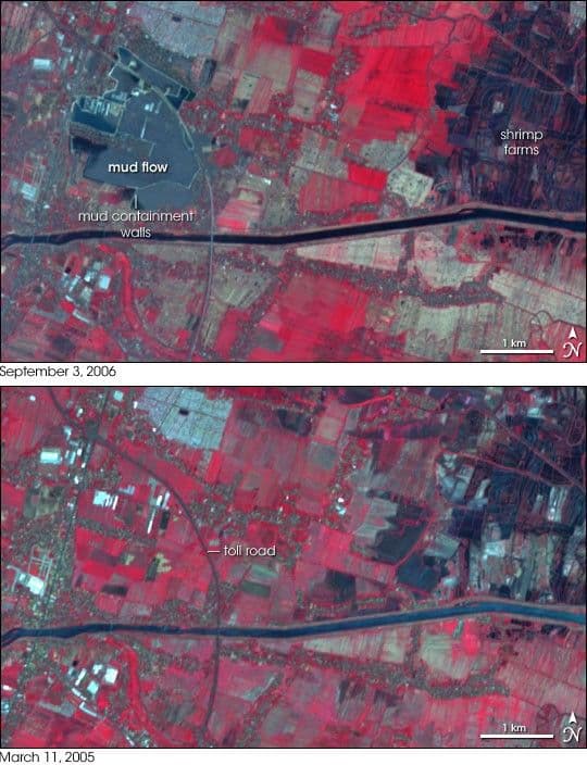 Mud Lake Forming in Eastern Java