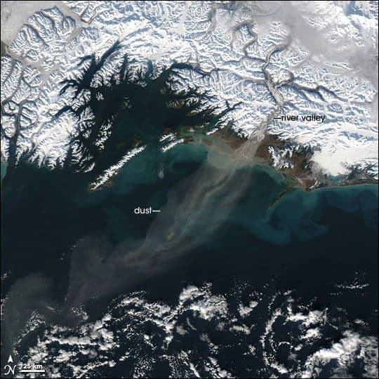 Dust Storm off Alaska