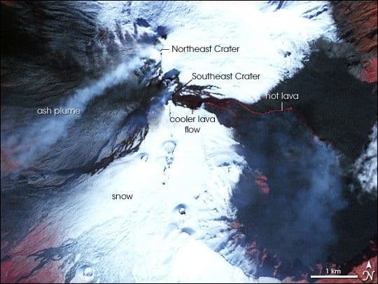 Lava Flow on Mount Etna