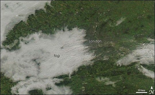 Fog over London