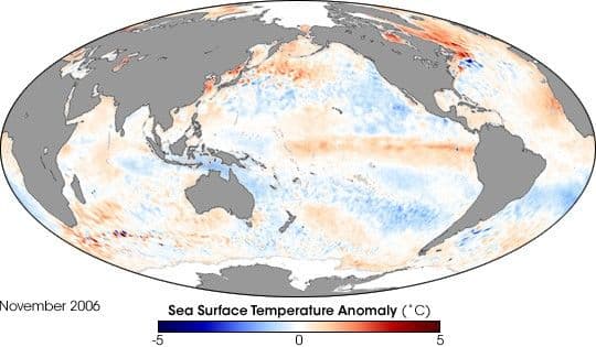 El Nino Chills the Western Pacific Ocean