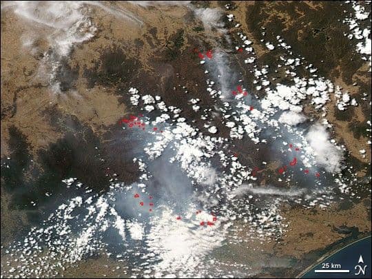 Fires in Victoria, Australia