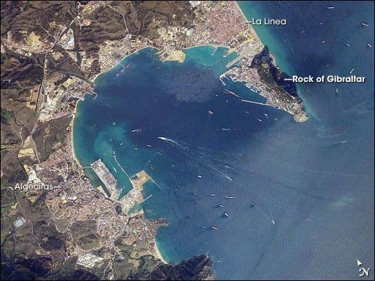 Gibraltar Bay, Western Mediterranean Sea