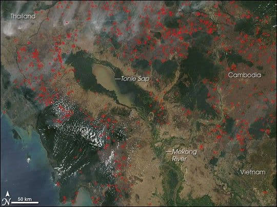Fires in Southeast Asia