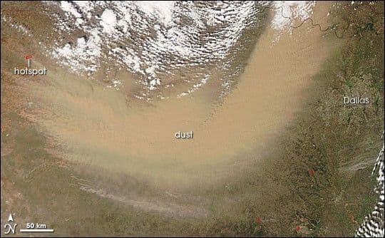 Dust Storm over Northern Texas