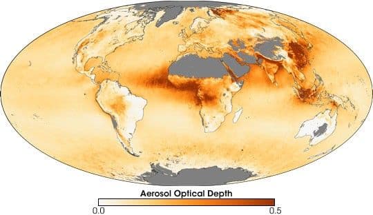 Aerosol Optical Depth in 2006