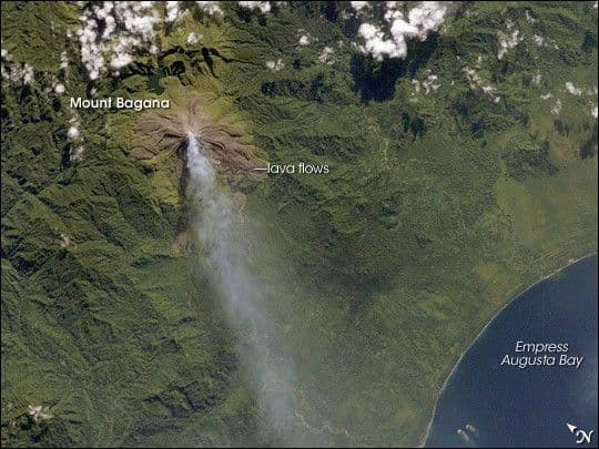 Plume at Mount Bagana, Bouganville Island