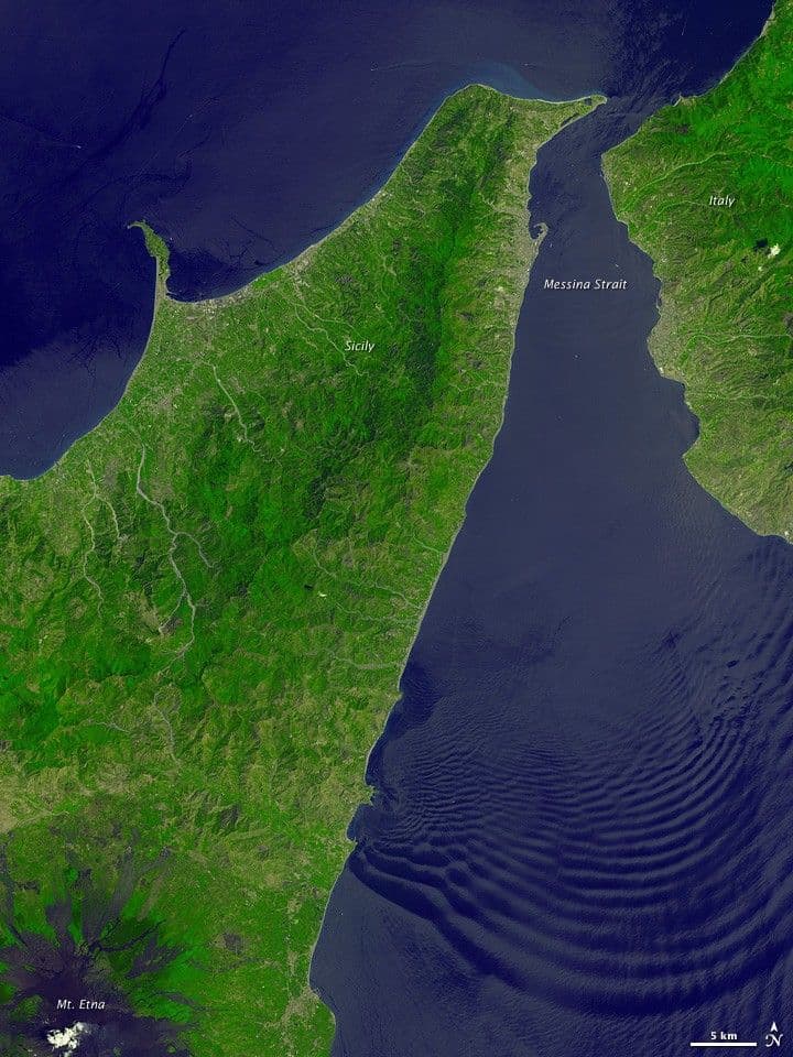 Messina Strait, Italy