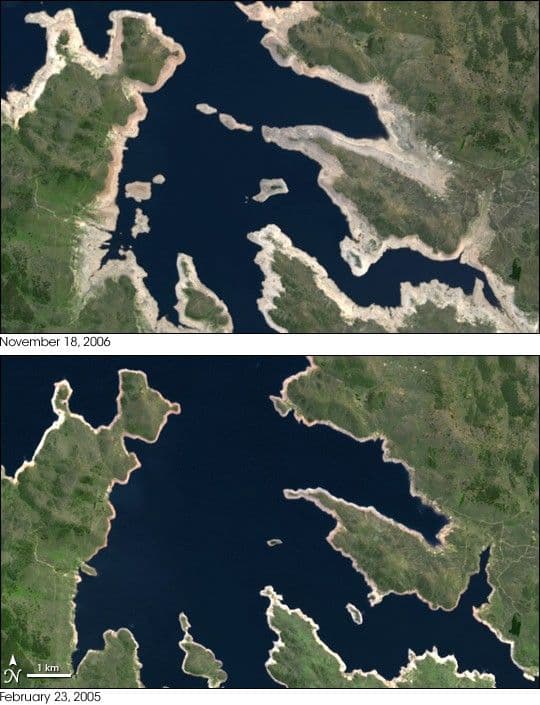 Drought Shrinks Australia’s Lake Eucumbene