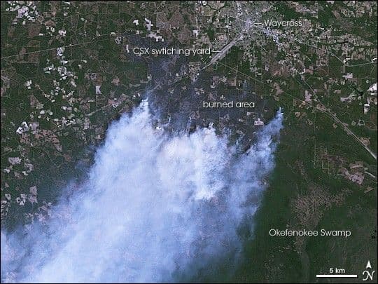 Sweat Farm Road Fire in Georgia