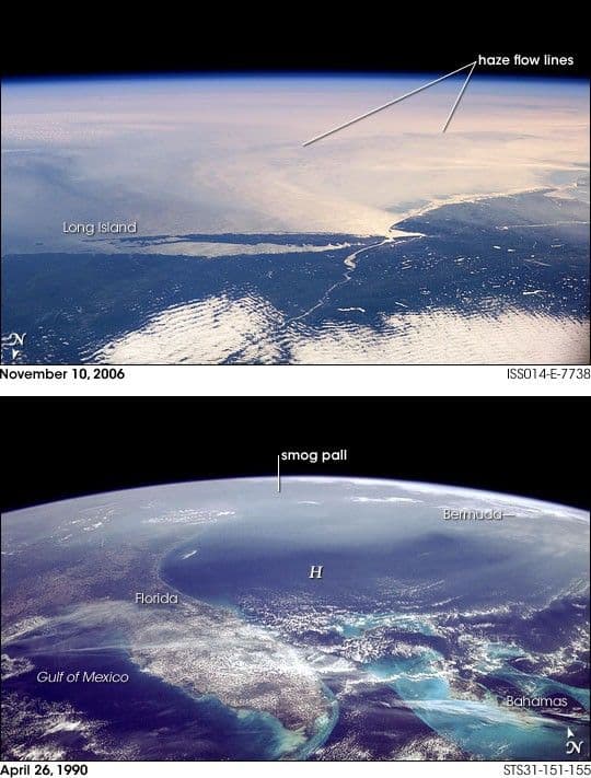 November 2006 Smog Event, U.S. Northeast