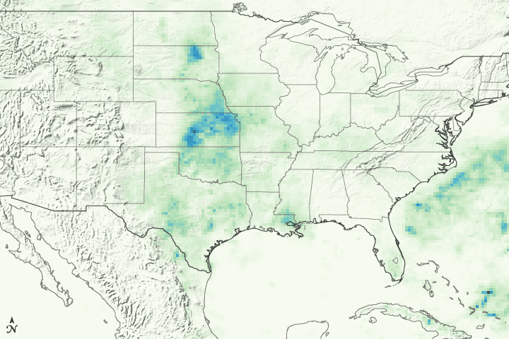 Rain in the U.S. Midwest