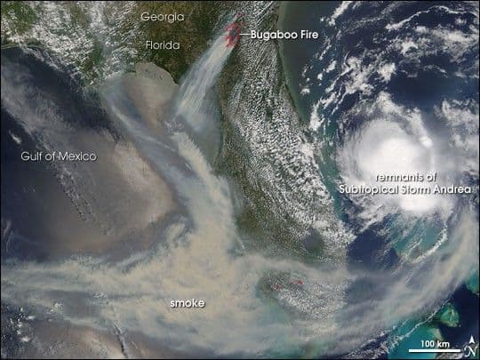 Bugaboo Fire Rages in Georgia and Florida