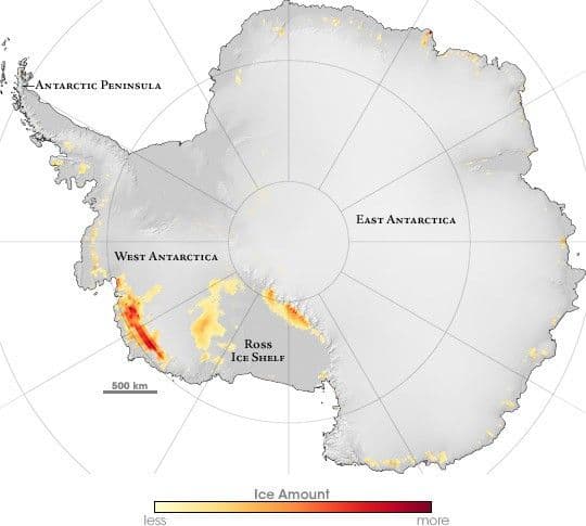 Large Area of Antarctica Melted, Re-Froze in 2005