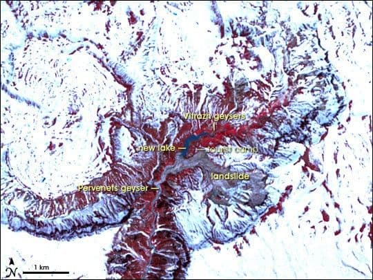 Landslide Buries Valley of the Geysers
