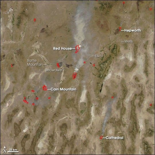 Fires in Nevada