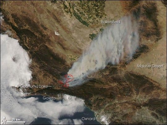 Zaca Fire, Southern California