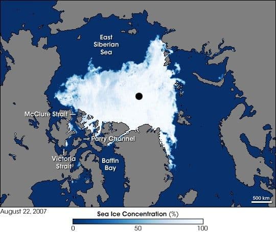 Northwest Passage Nearly Open