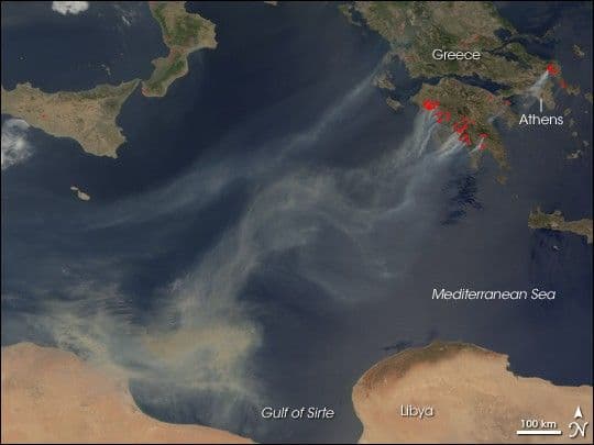 Deadly Fires in Greece