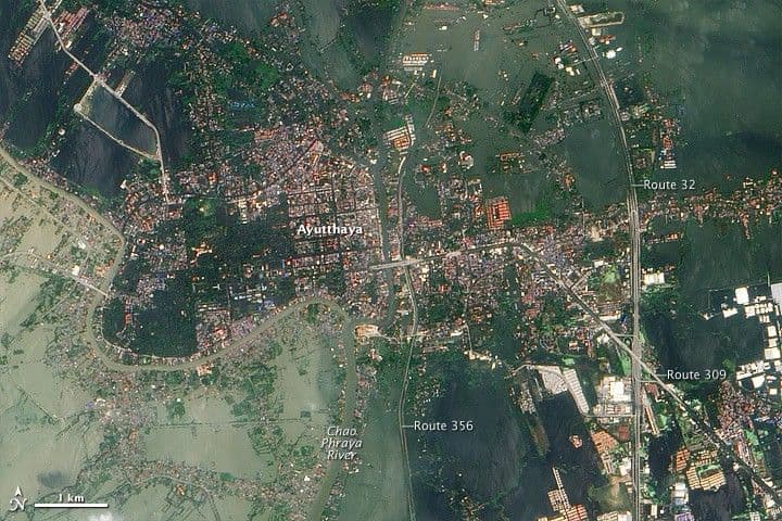 Floods Swamp Historic City in Thailand