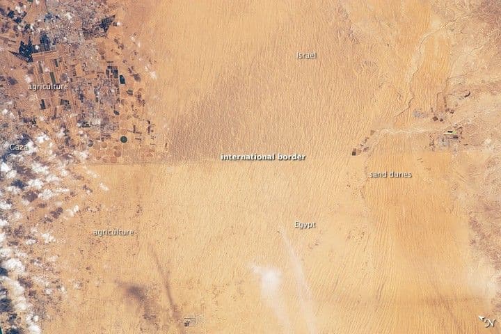 Israel-Egypt-Gaza border region